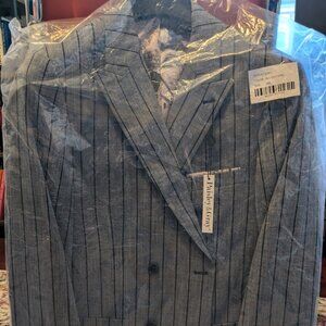 Paisley & Gray Pinstripe Double Breasted Suit Jacket 40R nwt